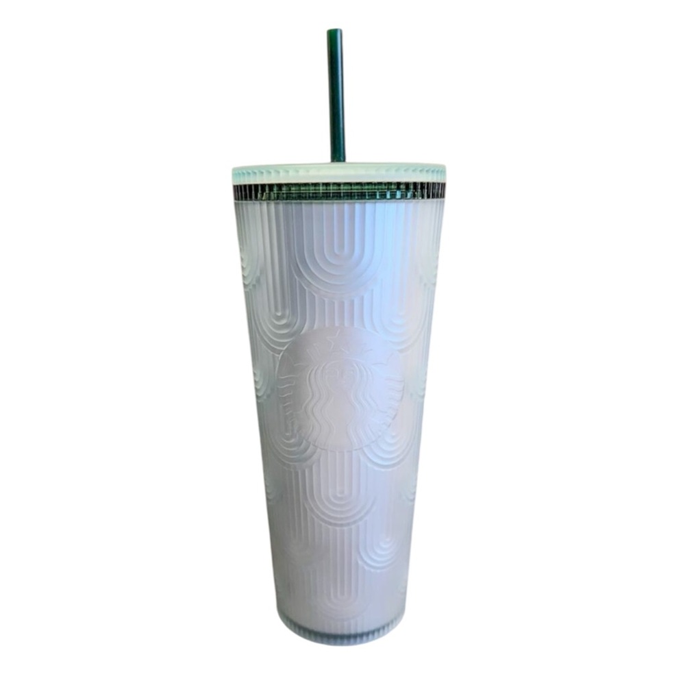 New Starbucks 2024 Anniversary Shell Soft Touch Mint Green Venti Tumbler